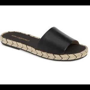 Karl Lagerfeld Paris Niya Espadrille slide flat